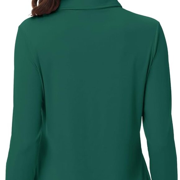 Women’s Long Sleeve Polo Shirt Lightweight Quick Dry UPF 50+ Sun Protection - Picture 3 of 6